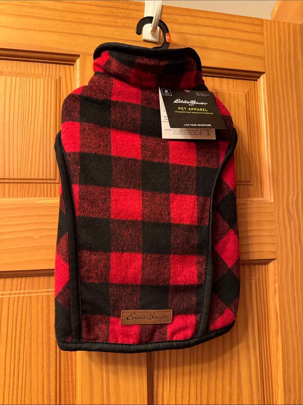 Eddie Bauer Red & Black Buffalo Plaid Pet Vest